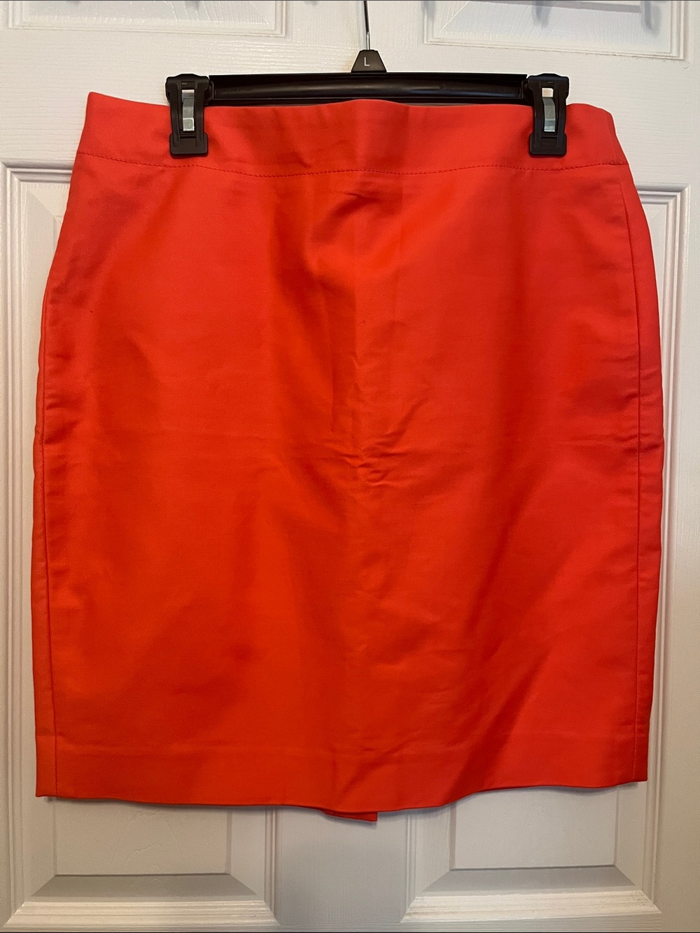 J. Crew Bright Coral-Red Pencil Skirt